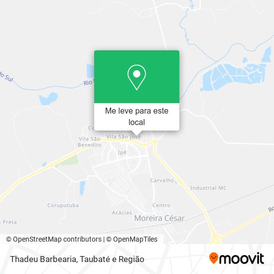 Thadeu Barbearia mapa