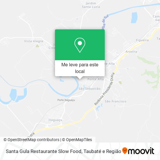 Santa Gula Restaurante Slow Food mapa