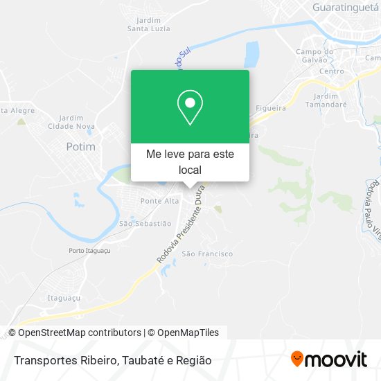 Transportes Ribeiro mapa