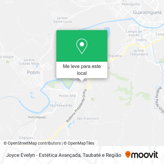 Joyce Evelyn - Estética Avançada mapa