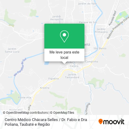 Centro Médico Chácara Selles / Dr. Fabio e Dra Poliana mapa