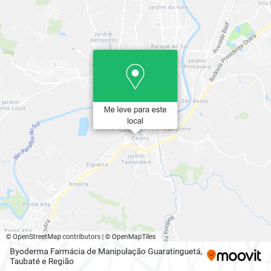 Byoderma Farmácia de Manipulação Guaratinguetá mapa