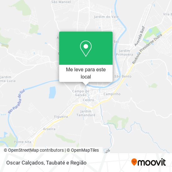 Oscar Calçados mapa