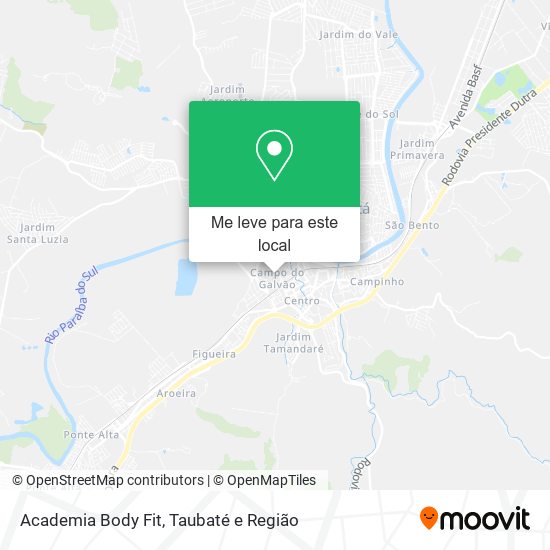 Academia Body Fit mapa