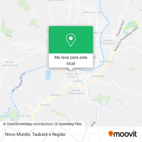 Novo Mundo mapa