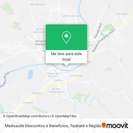 Medsaude Descontos e Beneficios mapa