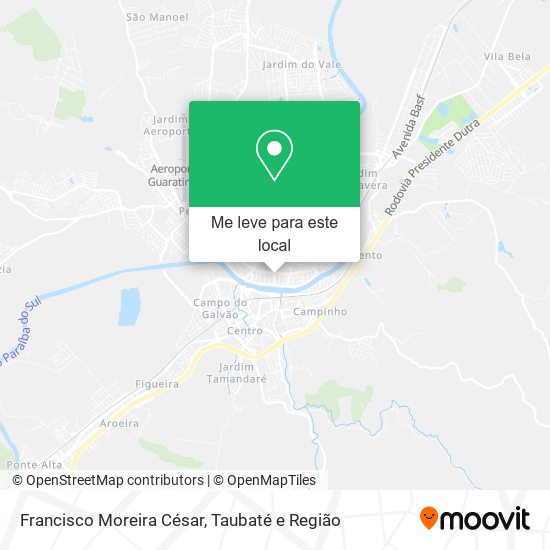 Francisco Moreira César mapa