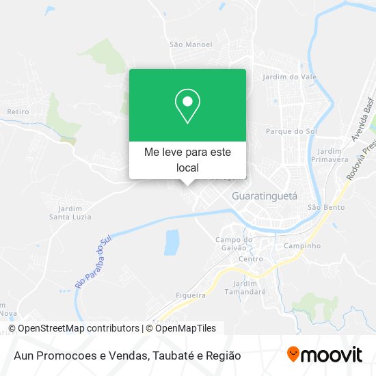 Aun Promocoes e Vendas mapa