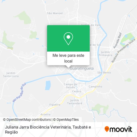 Juliana Jarra Biociência Veterinária mapa