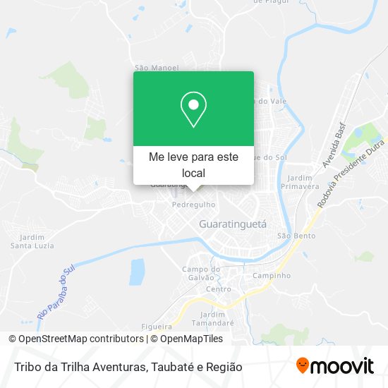 Tribo da Trilha Aventuras mapa