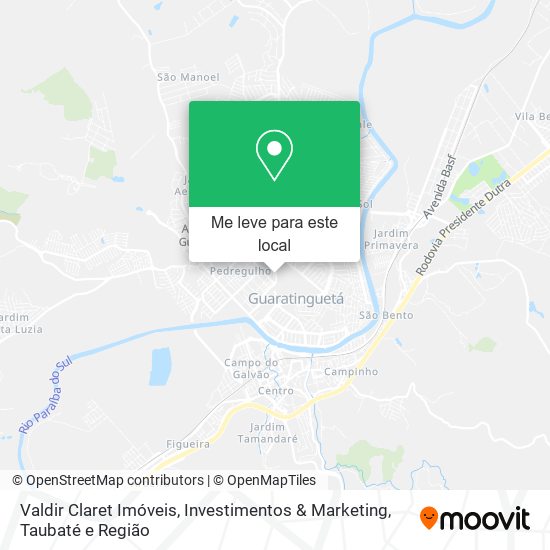 Valdir Claret Imóveis, Investimentos & Marketing mapa