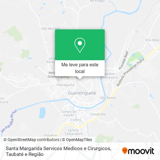 Santa Margarida Servicos Medicos e Cirurgicos mapa