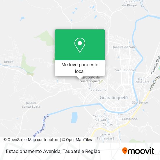 Estacionamento Avenida mapa