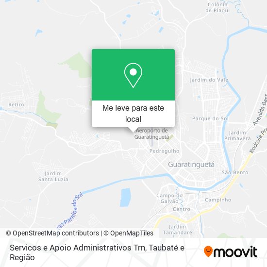Servicos e Apoio Administrativos Trn mapa