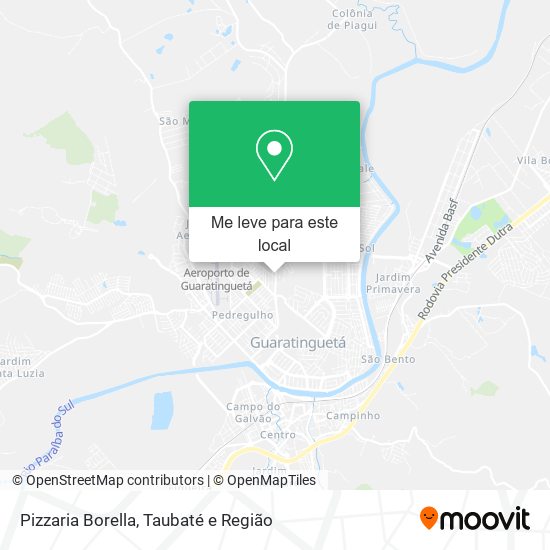Pizzaria Borella mapa