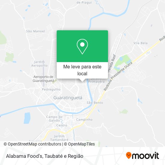 Alabama Food's mapa