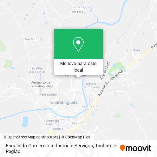 Escola do Comércio Indústria e Serviços mapa