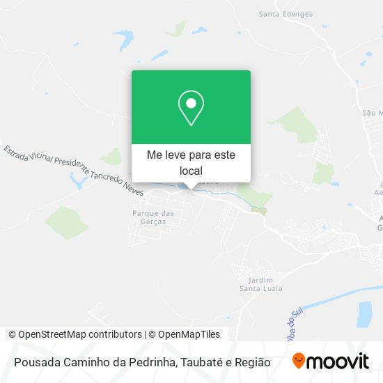 Pousada Caminho da Pedrinha mapa