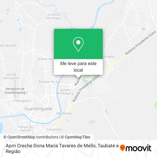 Apm Creche Dona Maria Tavares de Mello mapa