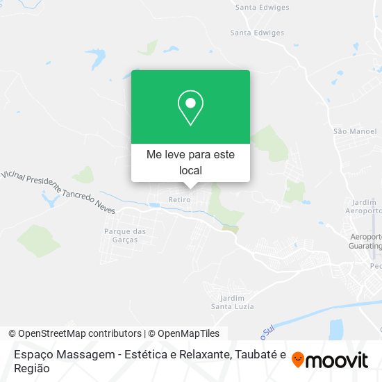 Espaço Massagem - Estética e Relaxante mapa