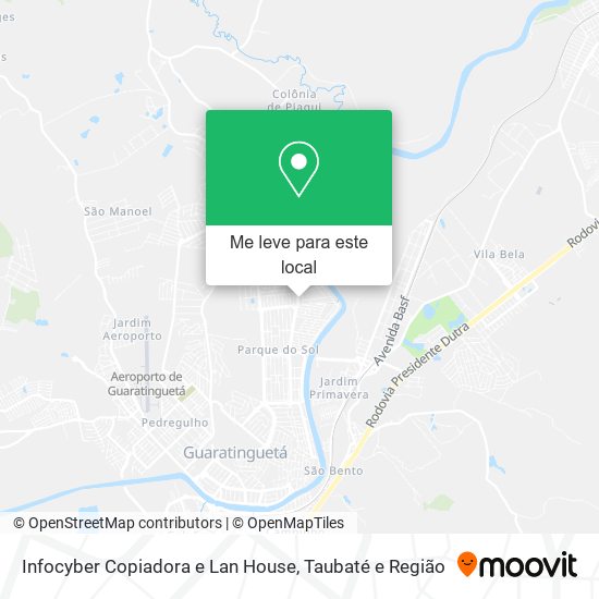 Infocyber Copiadora e Lan House mapa