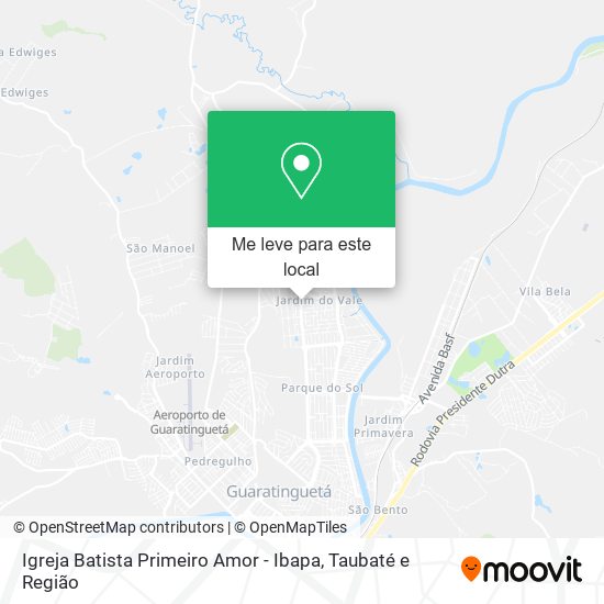 Igreja Batista Primeiro Amor - Ibapa mapa