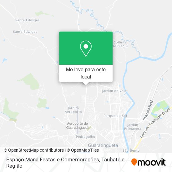 Espaço Maná Festas e Comemorações mapa