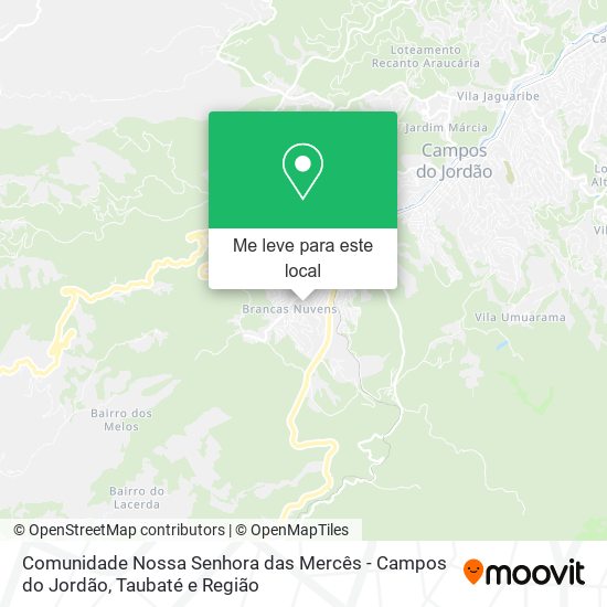 Comunidade Nossa Senhora das Mercês - Campos do Jordão mapa