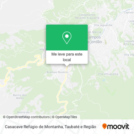 Casacave Refúgio de Montanha mapa