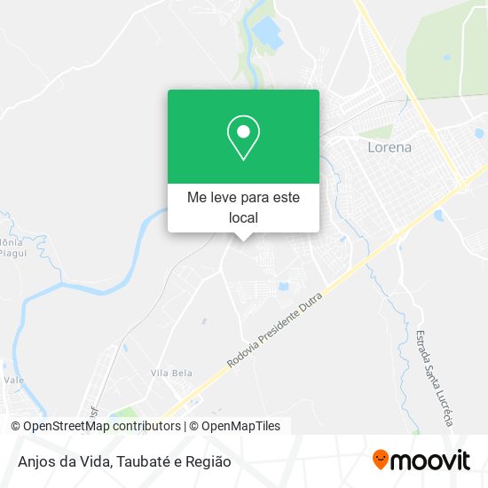 Anjos da Vida mapa