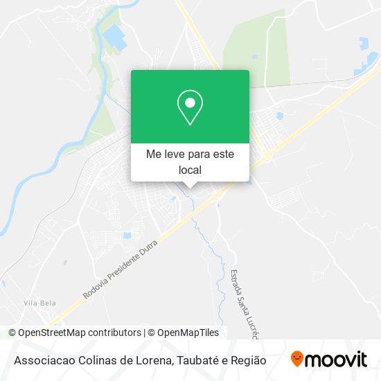 Associacao Colinas de Lorena mapa