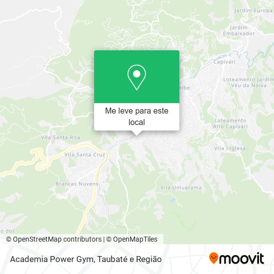 Academia Power Gym mapa