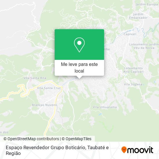 Espaço Revendedor Grupo Boticário mapa