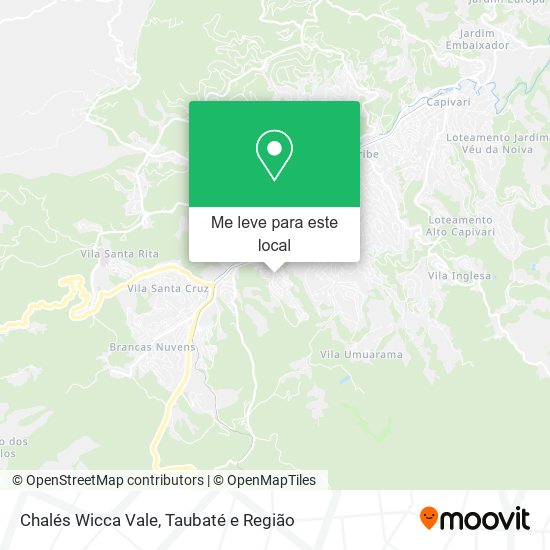 Chalés Wicca Vale mapa