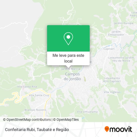 Confeitaria Rubi mapa