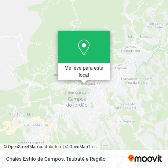 Chalés Estilo de Campos mapa