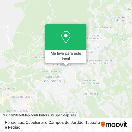 Pércio Luiz Cabeleireiro Campos do Jordão mapa