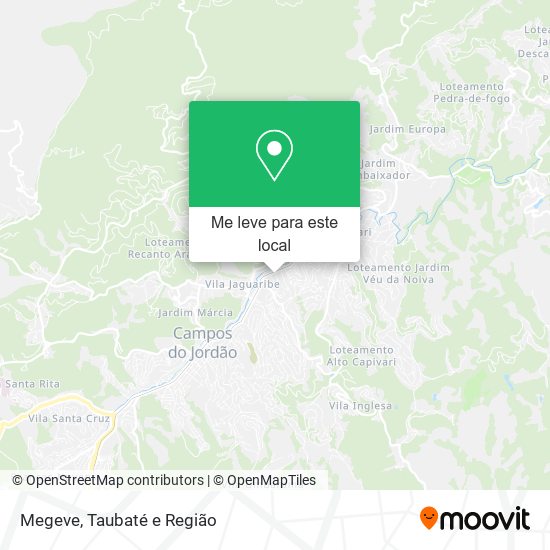 Megeve mapa