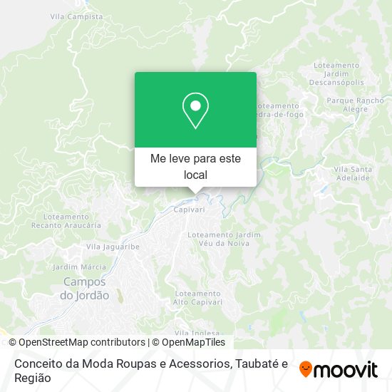 Conceito da Moda Roupas e Acessorios mapa