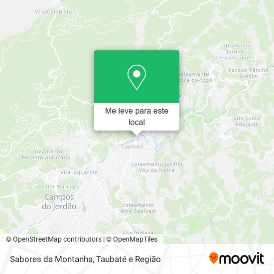 Sabores da Montanha mapa