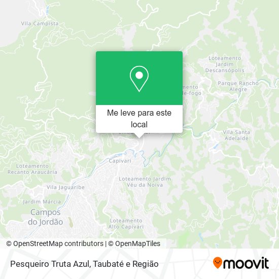 Pesqueiro Truta Azul mapa