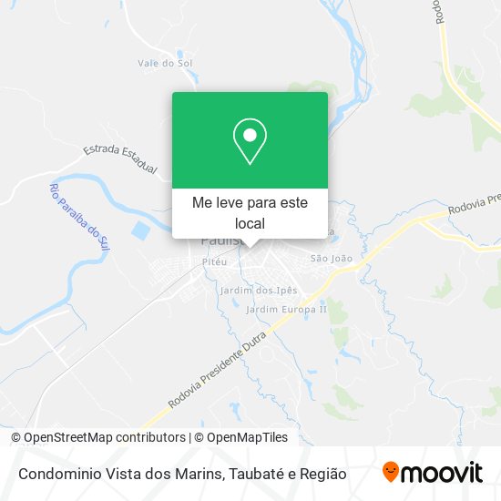 Condominio Vista dos Marins mapa