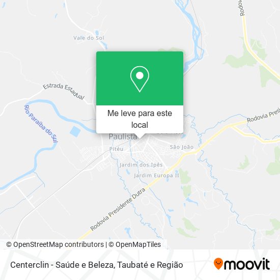 Centerclin - Saúde e Beleza mapa