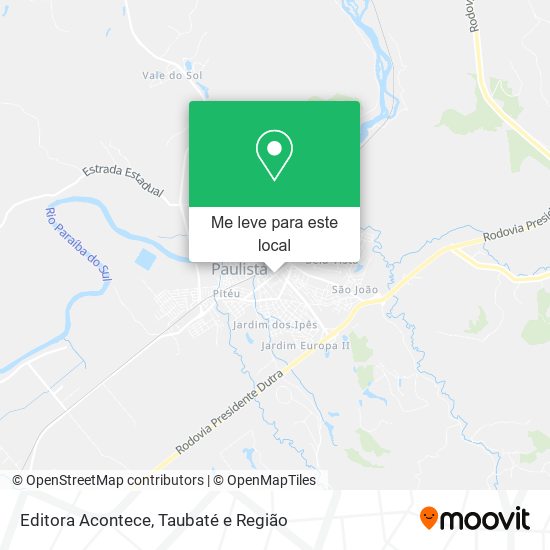 Editora Acontece mapa