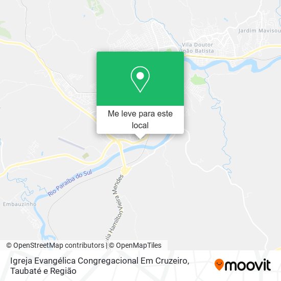 Igreja Evangélica Congregacional Em Cruzeiro mapa