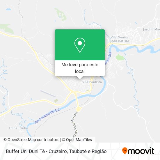Buffet Uni Duni Tê - Cruzeiro mapa