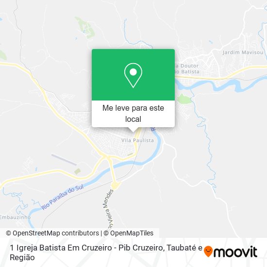 1 Igreja Batista Em Cruzeiro - Pib Cruzeiro mapa