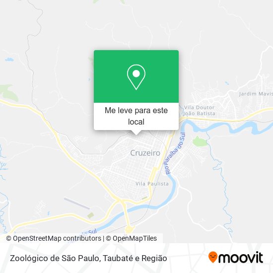 Zoológico de São Paulo mapa
