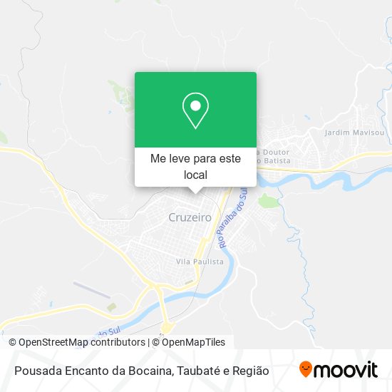 Pousada Encanto da Bocaina mapa