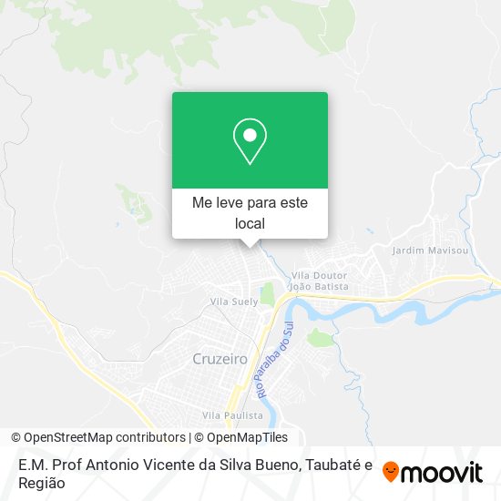 E.M. Prof Antonio Vicente da Silva Bueno mapa
